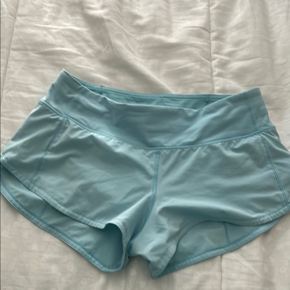 lululemon athletica Light Blue Athletic Shorts